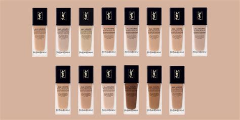 ysl all hours foundation sample uk|YSL foundation color chart.